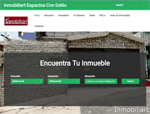 Tablet Screenshot of inmobiliart.com